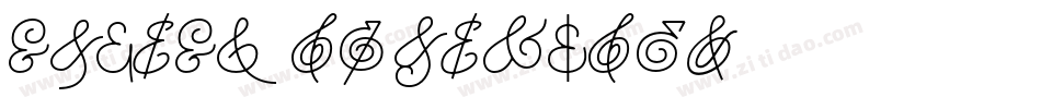 Lovely Ampersand字体转换